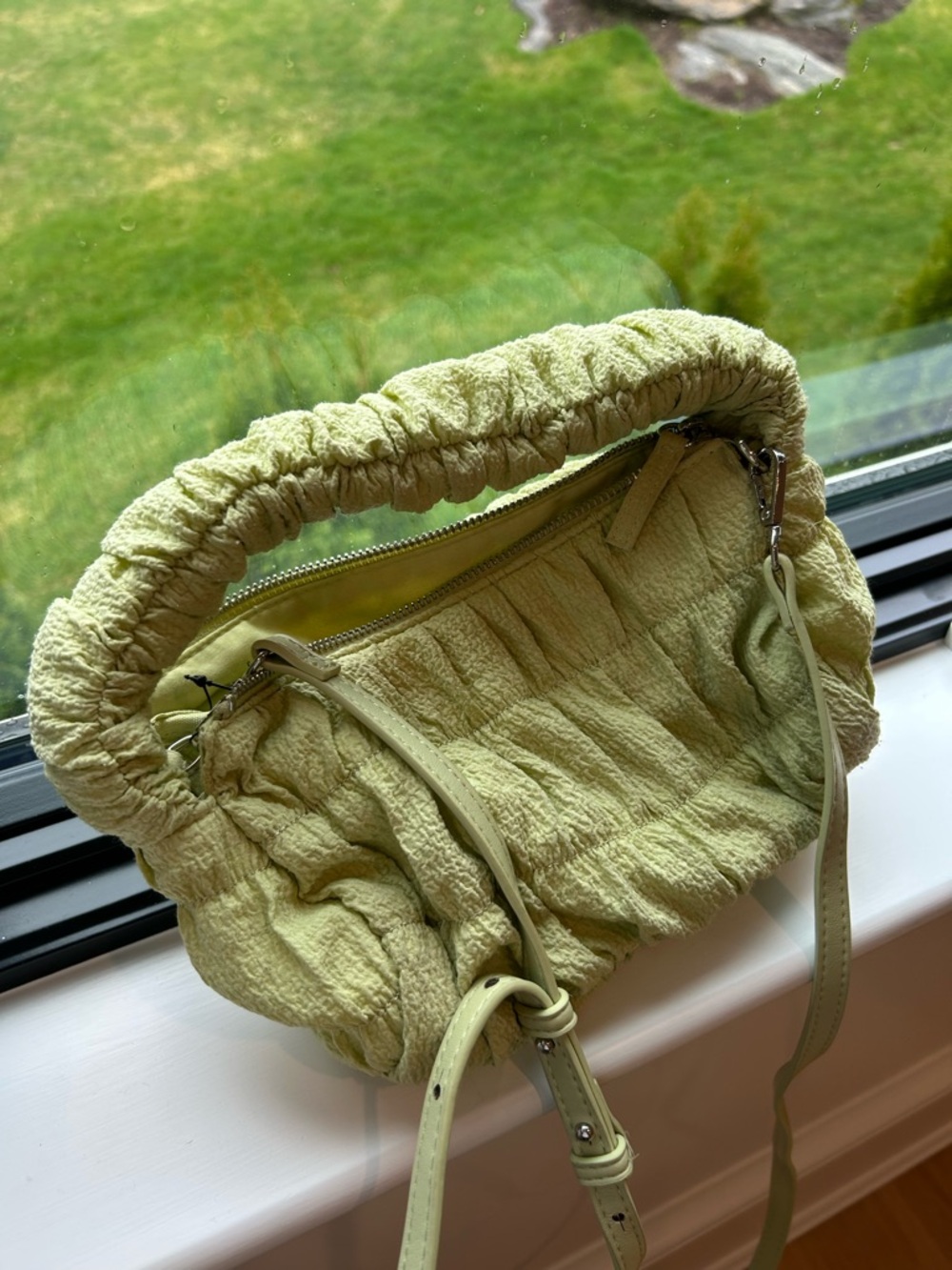 Mango Green Ruched Bag - Picture 6 of 6